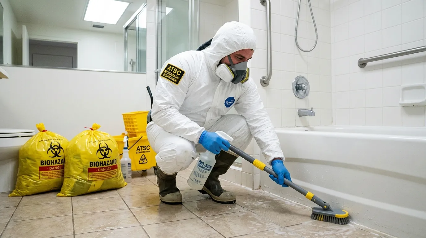 Decontamination equipment deployed for Blood Cleanup in Garfield